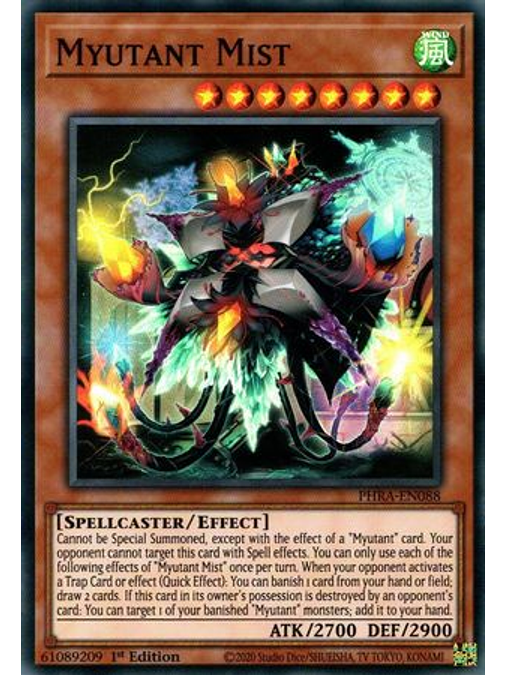 Myutant Mist - PHRA-EN088 - Super Rare 1st Edition 1