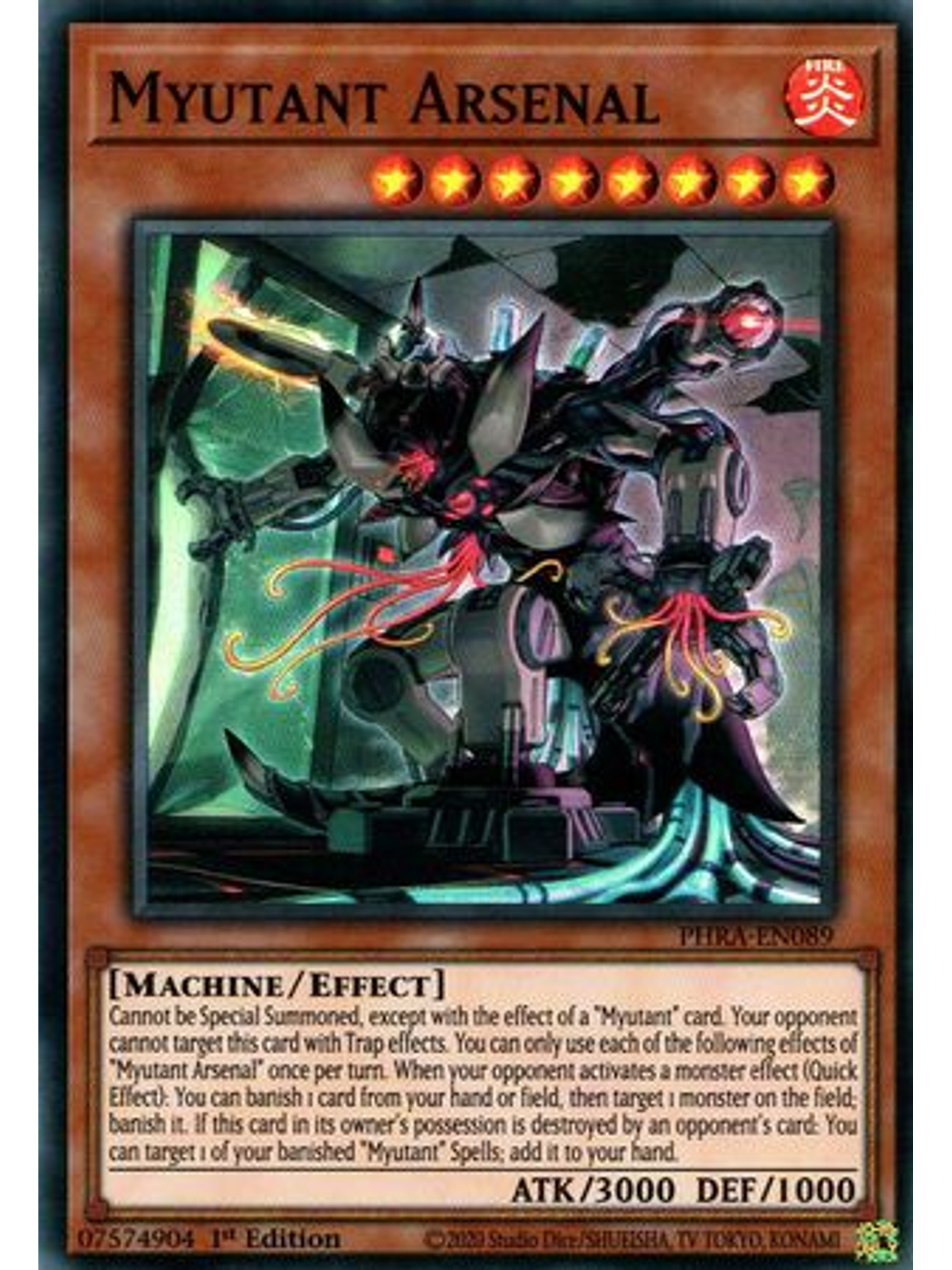 Myutant Arsenal - PHRA-EN089 - Super Rare 1st Edition 1