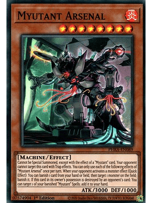 Myutant Arsenal - PHRA-EN089 - Super Rare 1st Edition