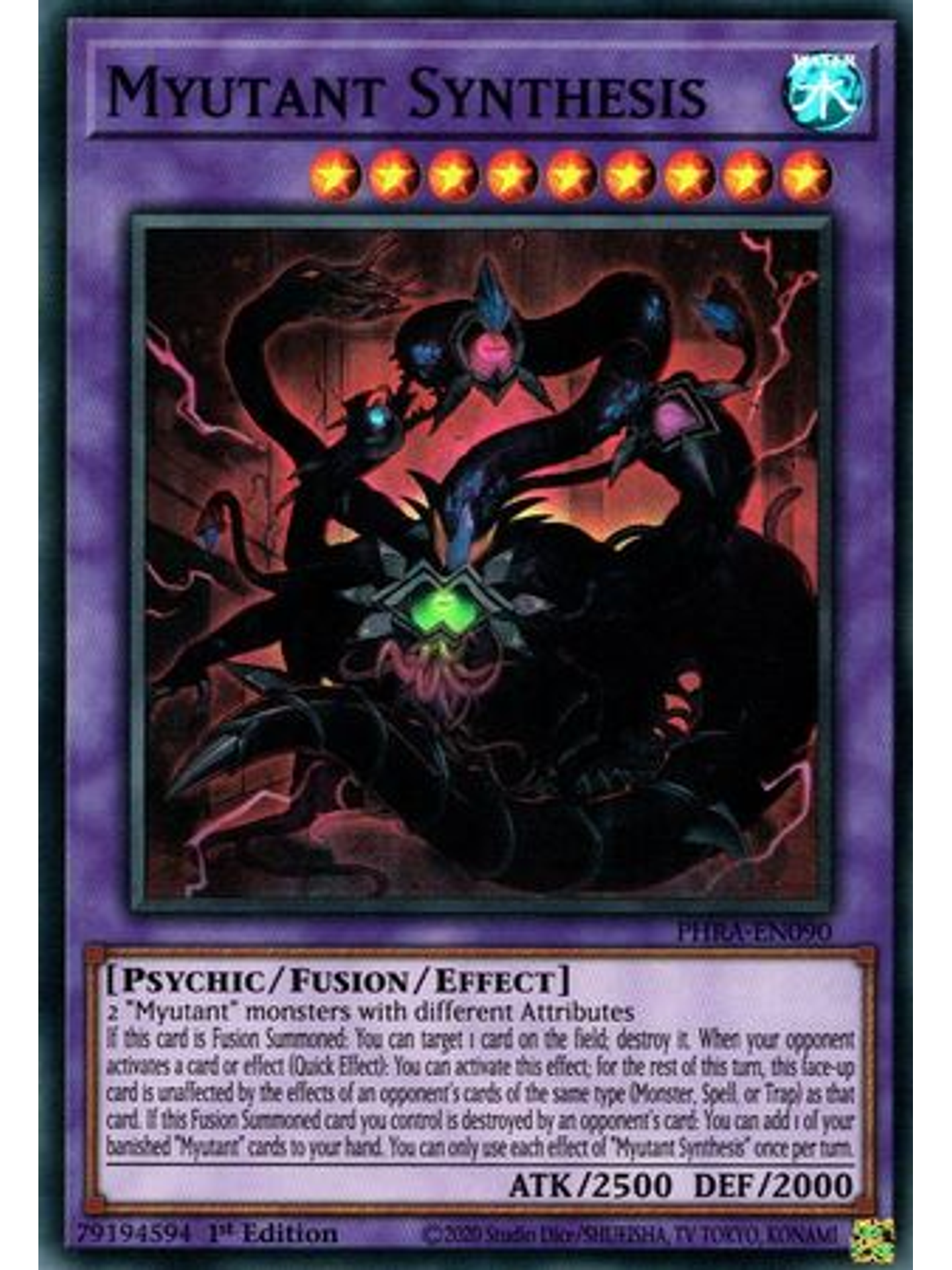 Myutant Synthesis - PHRA-EN090 - Super Rare 1st Edition 1