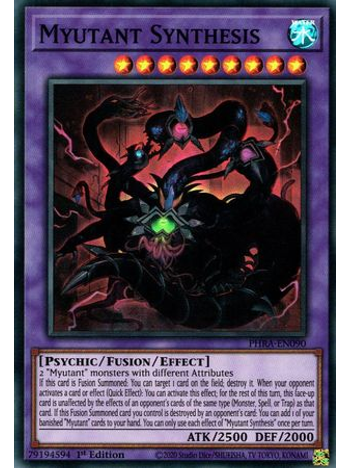 Myutant Synthesis - PHRA-EN090 - Super Rare 1st Edition 1