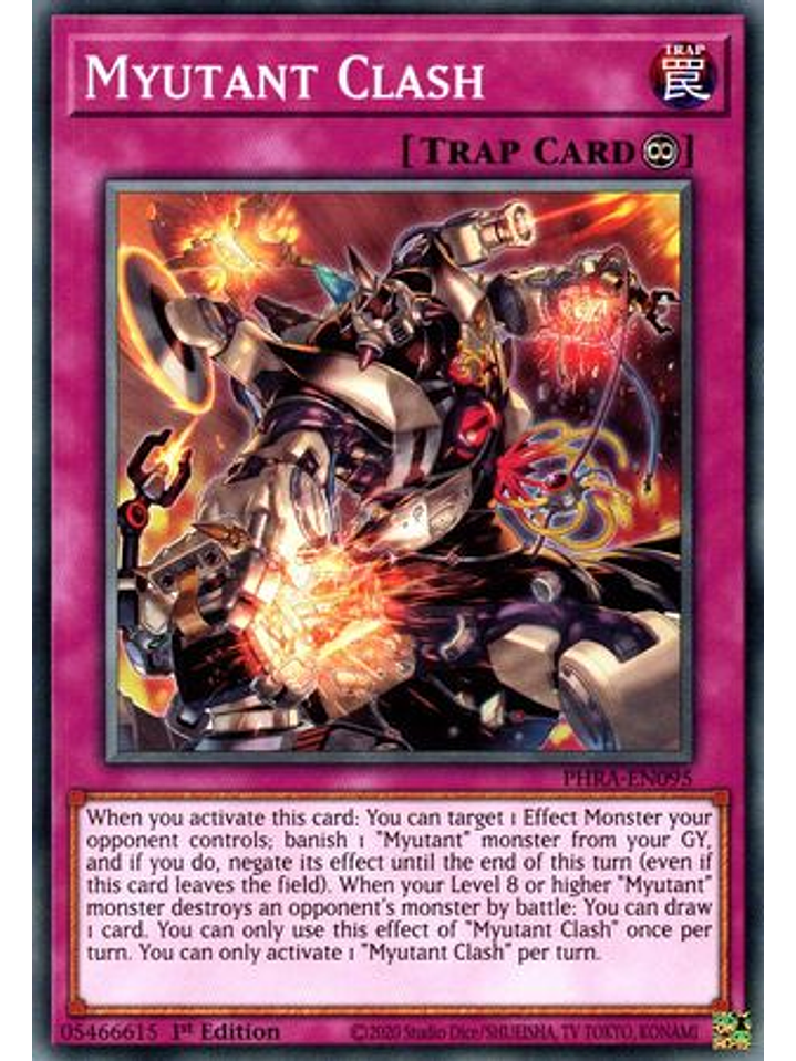 Myutant Clash - PHRA-EN095 - Common 1st Edition 1
