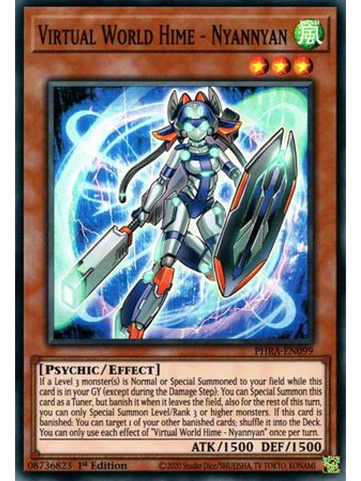 Virtual World Hime - Nyannyan - PHRA-EN099 - Super Rare 1st Edition 1