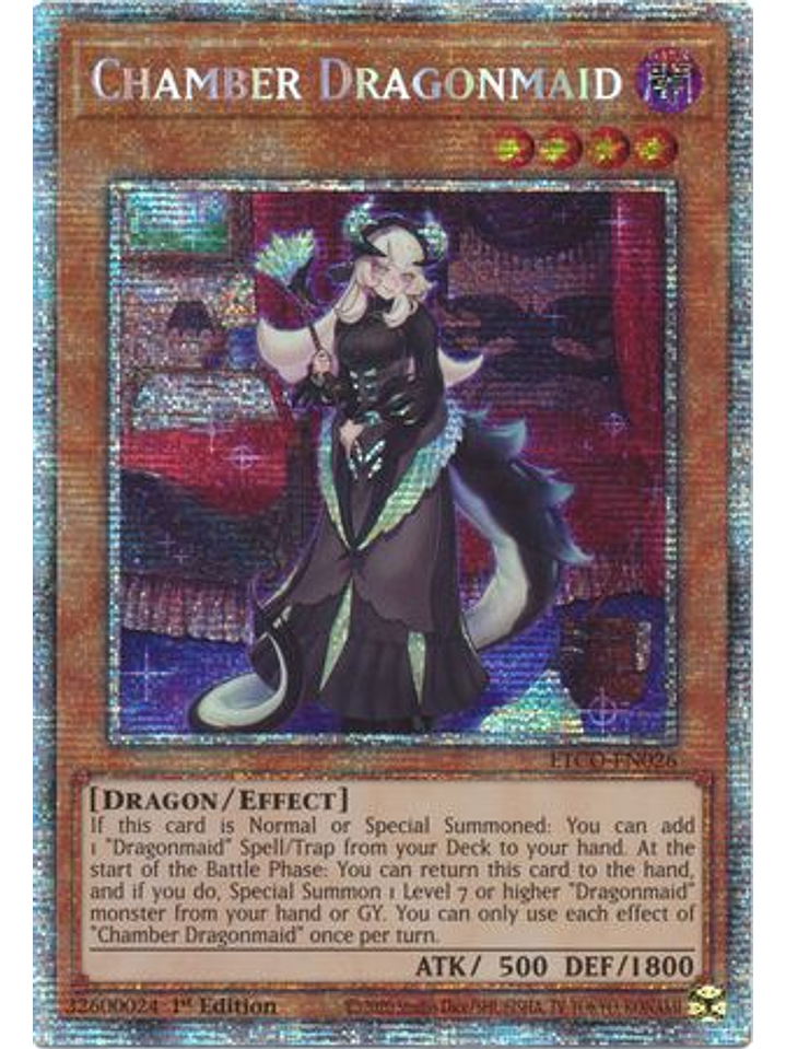 Chamber Dragonmaid - ETCO-EN026 - Starlight Rare 1st Edition 1
