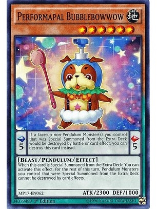 Performapal Bubblebowwow - mp17-en062 - Common 1st Edition