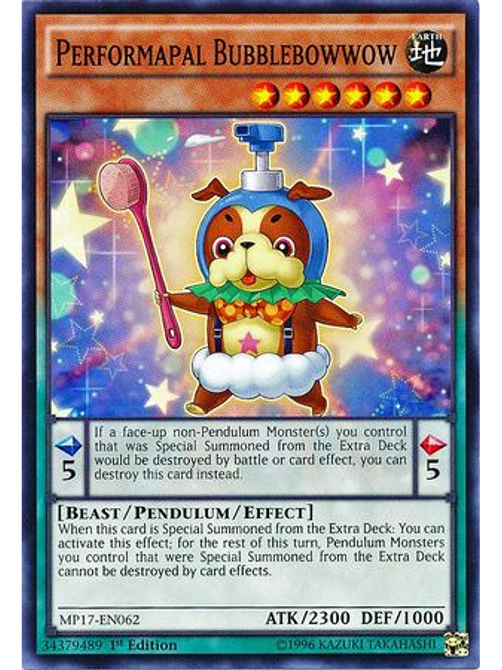 Performapal Bubblebowwow - mp17-en062 - Common 1st Edition 1