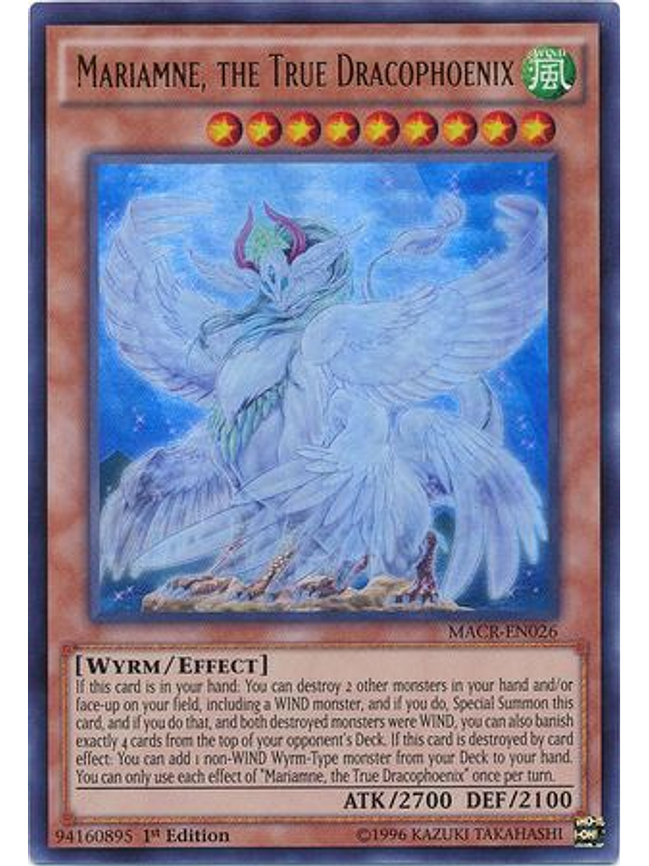 Mariamne, the True Dracophoenix - MACR-EN026 - Ultra Rare 1st Edition 1