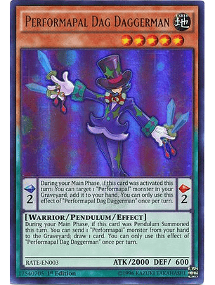 Performapal Dag Daggerman - RATE-EN003 - Ultra Rare 1st Edition