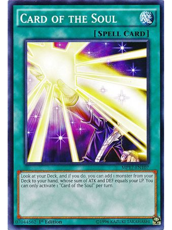 Card of the Soul - MP17-EN107 - Common 1st Edition 1
