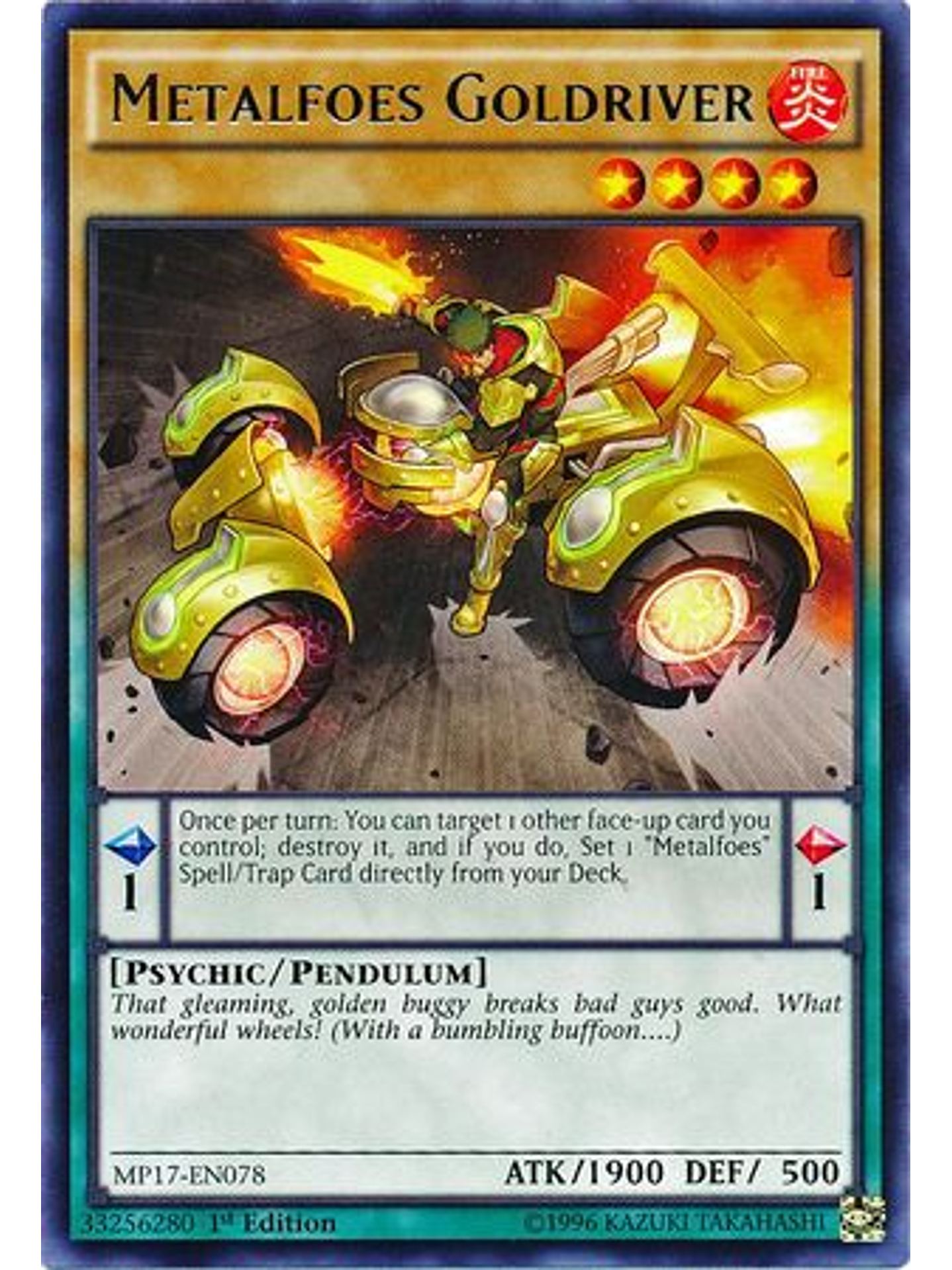 Metalfoes Goldriver - MP17-EN078 - Rare 1st Edition 1