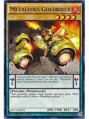 Metalfoes Goldriver - MP17-EN078 - Rare 1st Edition