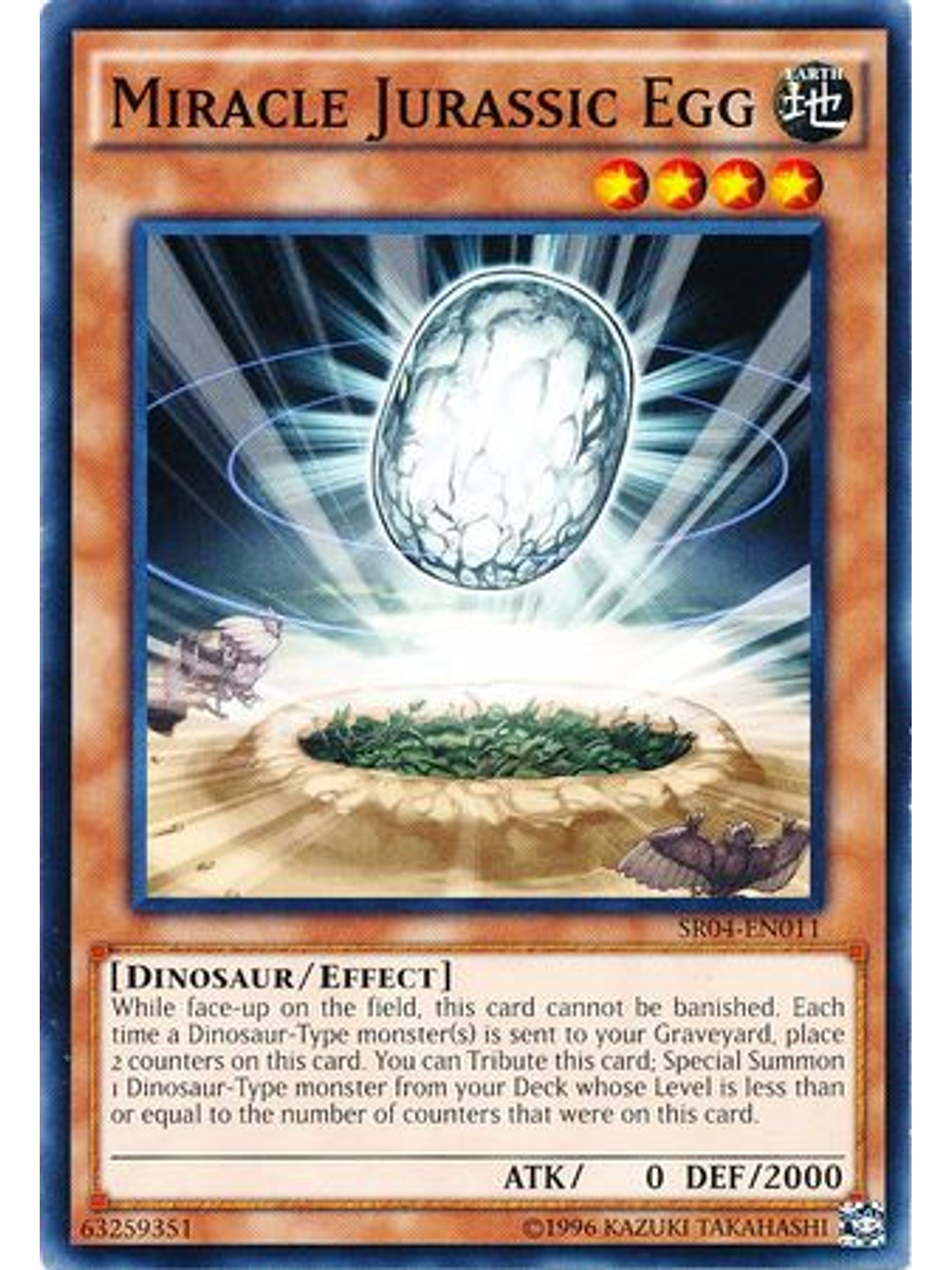 Miracle Jurassic Egg - SR04-EN011 - Common Unlimited 1