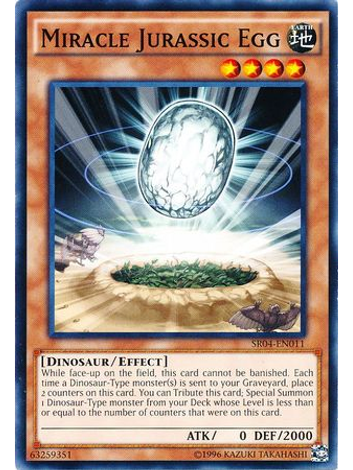 Miracle Jurassic Egg - SR04-EN011 - Common Unlimited 1