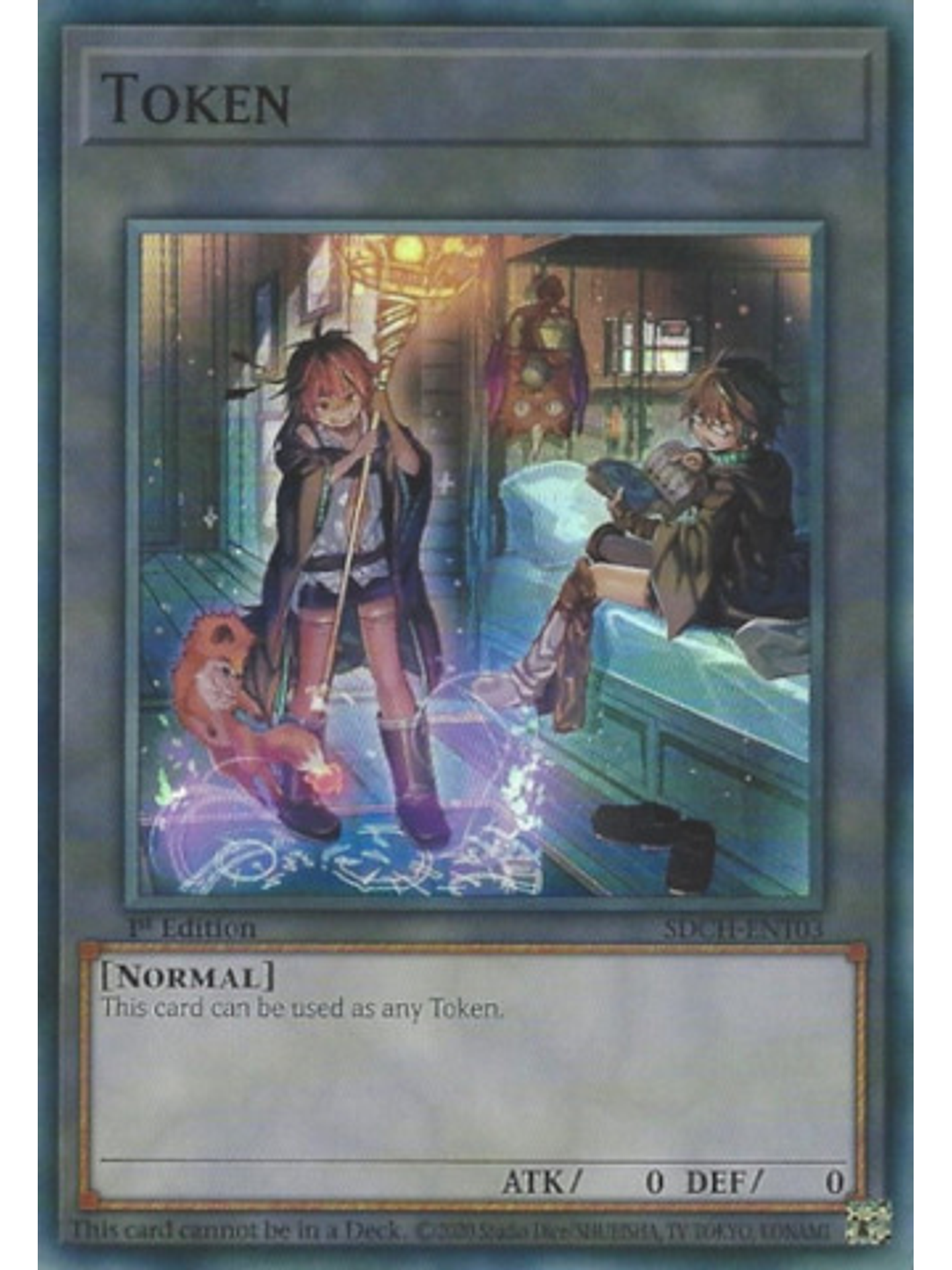 Token - SDCH-ENT03 - Super Rare 1st Edition 1