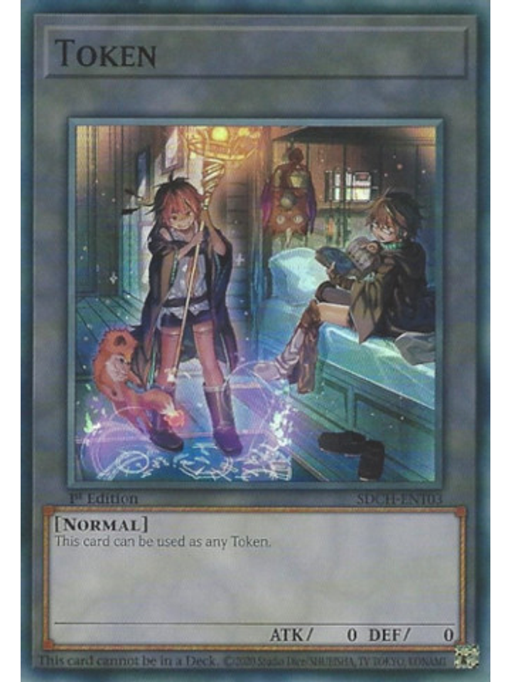 Token - SDCH-ENT03 - Super Rare 1st Edition 1