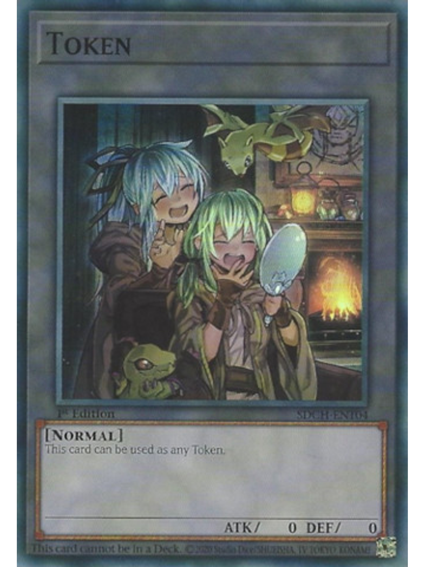 Token - SDCH-ENT04 - Super Rare 1st Edition 1