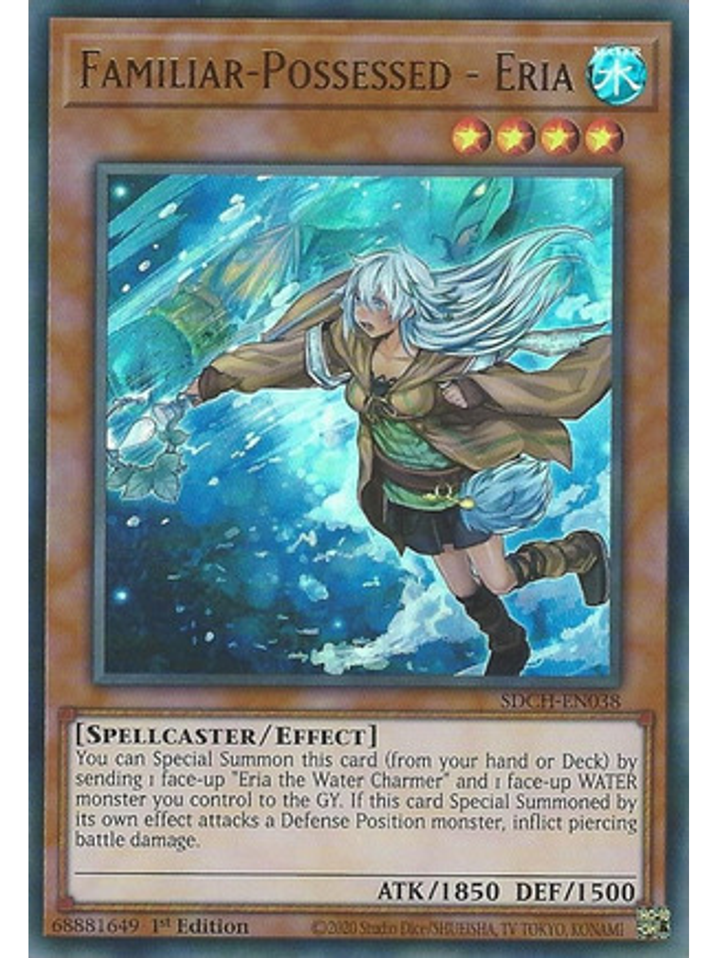 Familiar-Possessed - Eria (Alternate Art) - SDCH-EN038 - Ultra Rare 1st Edition 1