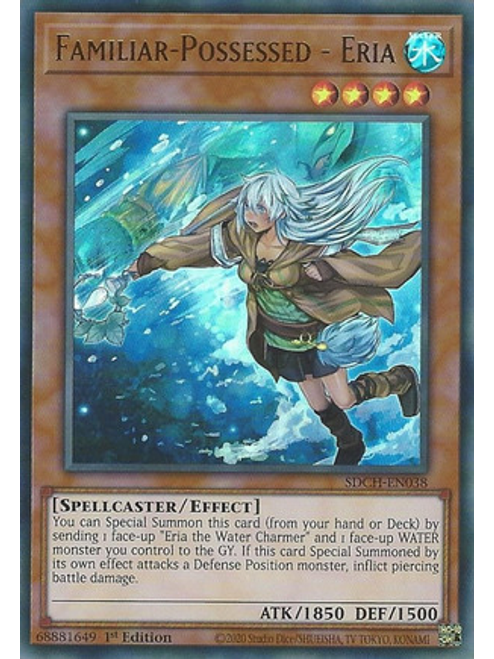 Familiar-Possessed - Eria (Alternate Art) - SDCH-EN038 - Ultra Rare 1st Edition 1