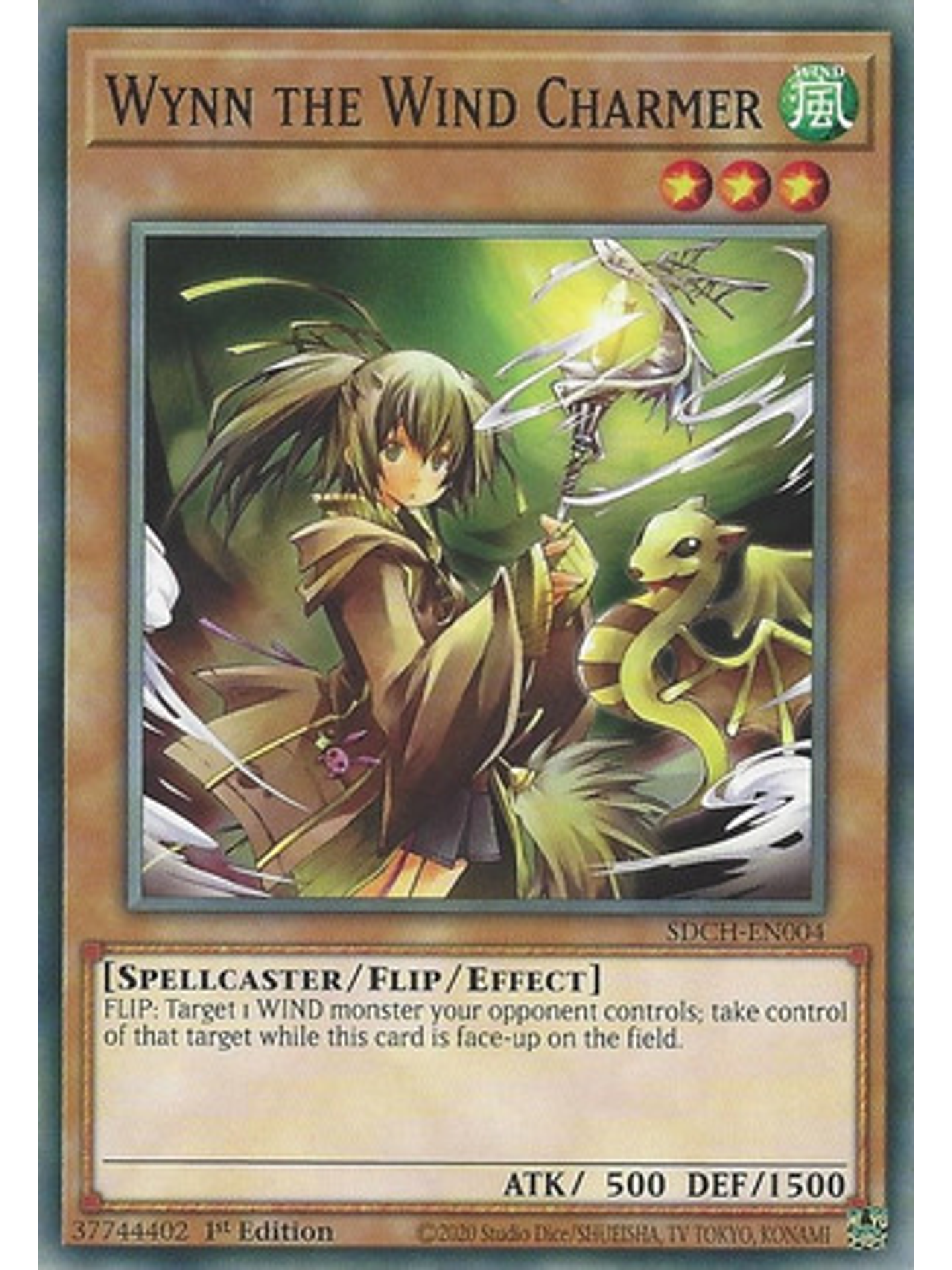 Wynn the Wind Charmer - SDCH-EN004 - Common 1st Edition 1