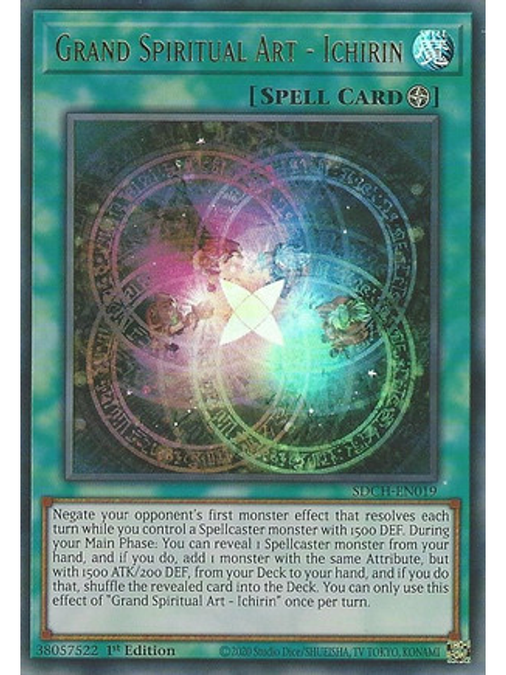Grand Spiritual Art - Ichirin - SDCH-EN019 - Ultra Rare 1st Edition 1