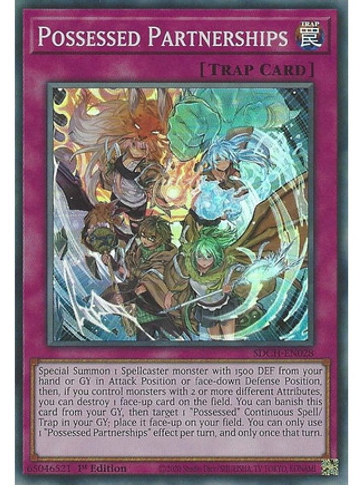 Possessed Partnerships - SDCH-EN028 - Super Rare 1st Edition 1