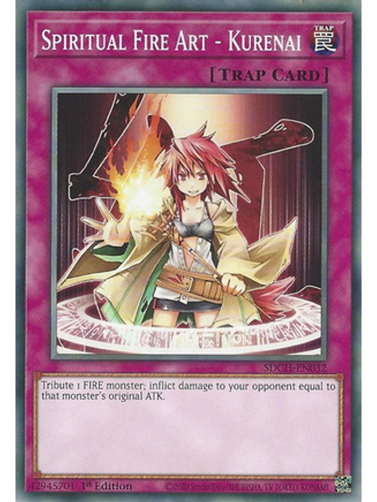 Spiritual Fire Art - Kurenai - SDCH-EN032 - Common 1st Edition 1