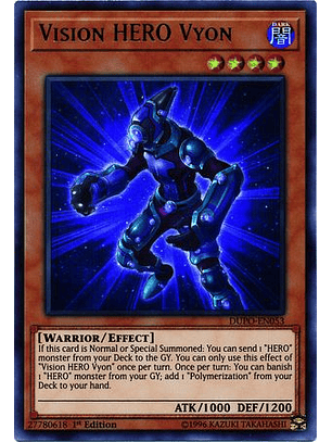 Vision HERO Vyon - DUPO-EN053 - Ultra Rare 1st Edition