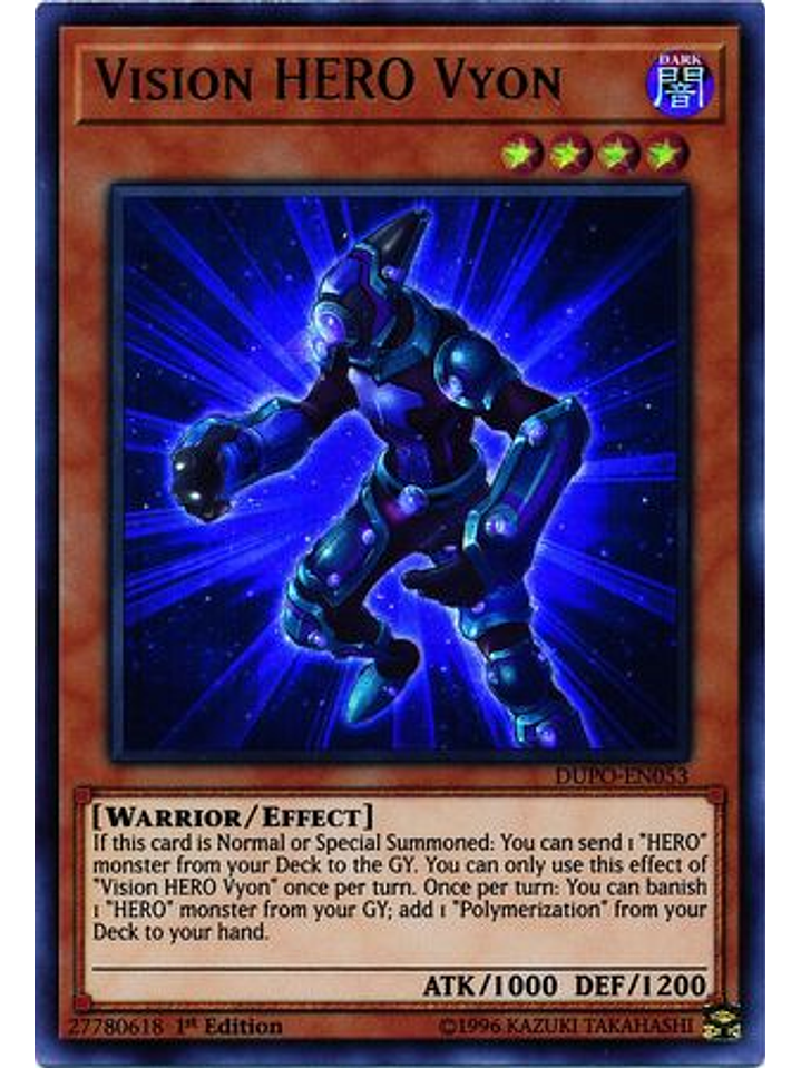 Vision HERO Vyon - DUPO-EN053 - Ultra Rare 1st Edition 1
