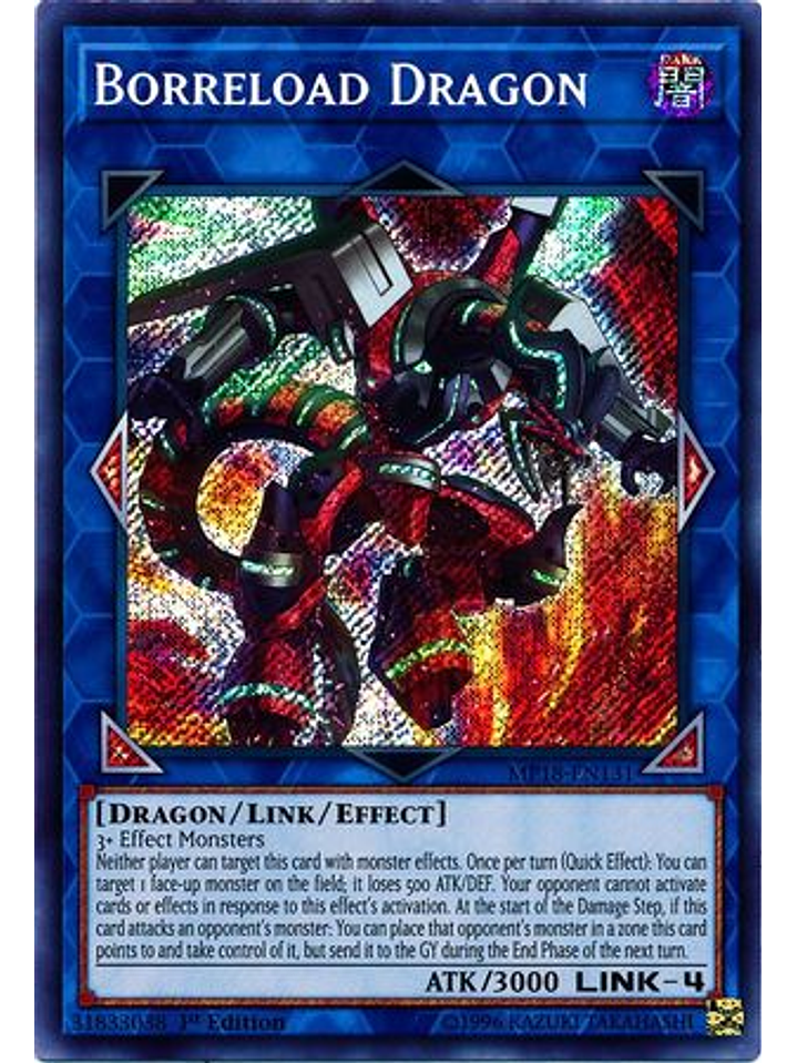 Borreload Dragon - MP18-EN131 - Secret Rare 1st Edition 1