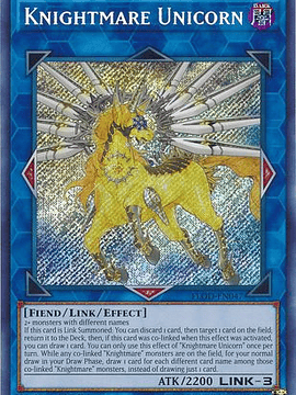 Knightmare Unicorn - FLOD-EN047 - Secret Rare 1st Edition