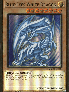 Blue-Eyes White Dragon - MAGO-EN001 - Premium Gold Rare 1st Edition