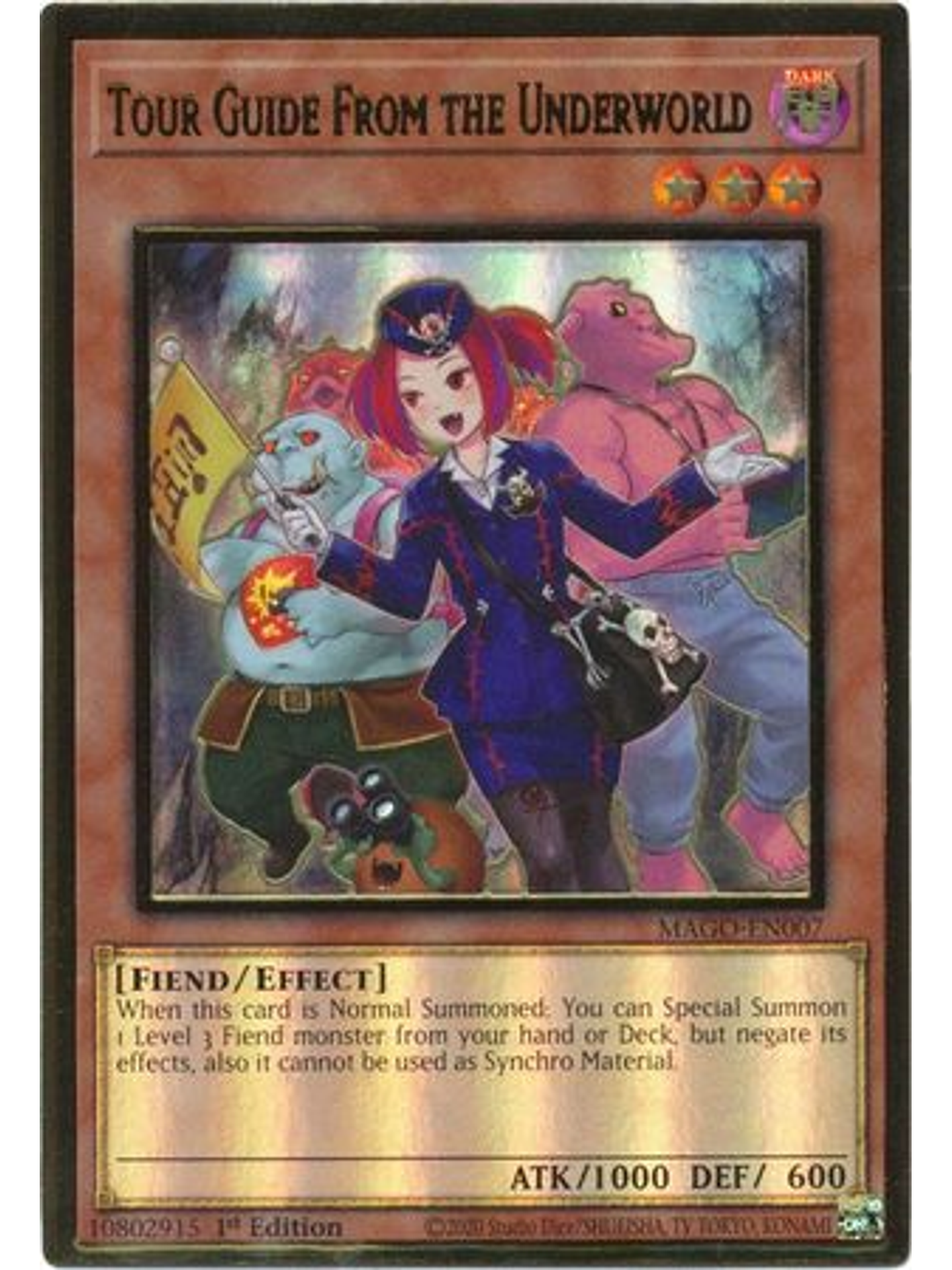 Tour Guide From the Underworld (Alt Art) - MAGO-EN007 - Premium Gold Rare 1st Ed. 1