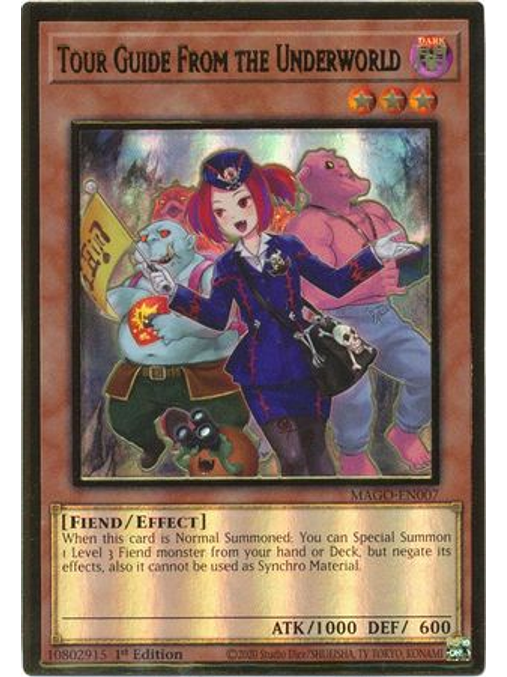 Tour Guide From the Underworld (Alt Art) - MAGO-EN007 - Premium Gold Rare 1st Ed. 1