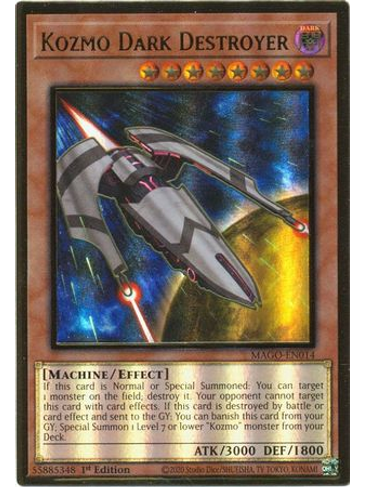 Kozmo Dark Destroyer - MAGO-EN014 - Premium Gold Rare 1st Edition 1