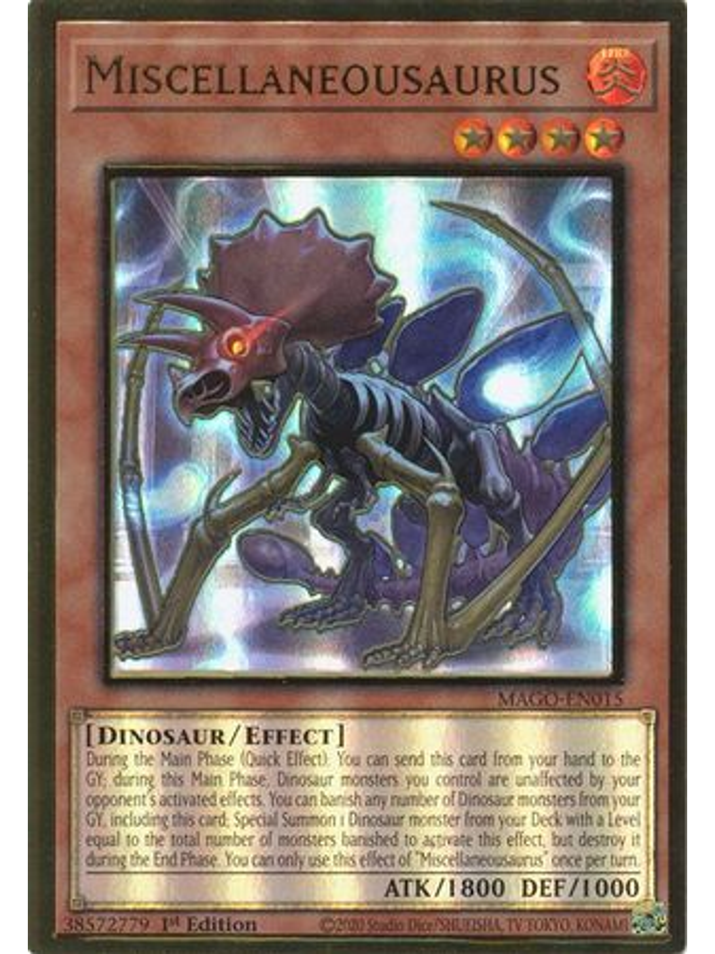 Miscellaneousaurus - MAGO-EN015 - Premium Gold Rare 1st Edition 1
