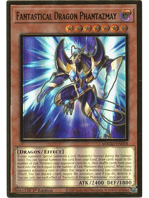 Fantastical Dragon Phantazmay (Alt Art) - MAGO-EN018 - Premium Gold Rare 1st Ed.