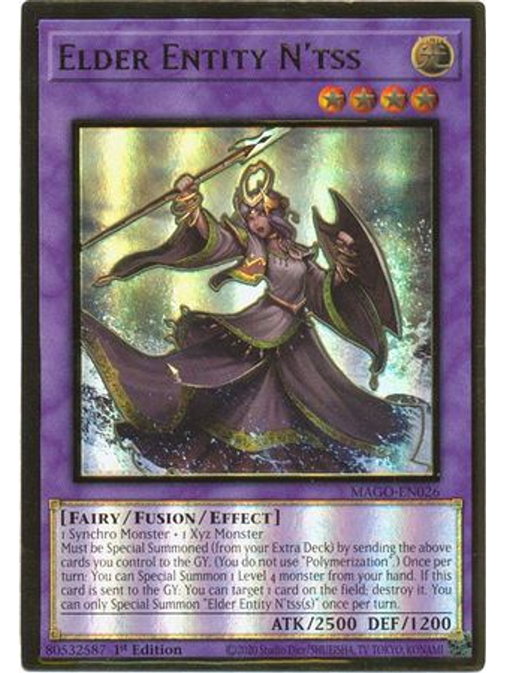 Elder Entity N'tss - MAGO-EN026 - Premium Gold Rare 1st Edition 1