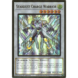 Stardust Charge Warrior - MAGO-EN029 - Premium Gold Rare 1st Edition