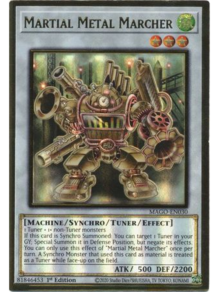Martial Metal Marcher - MAGO-EN030 - Premium Gold Rare 1st Edition 1