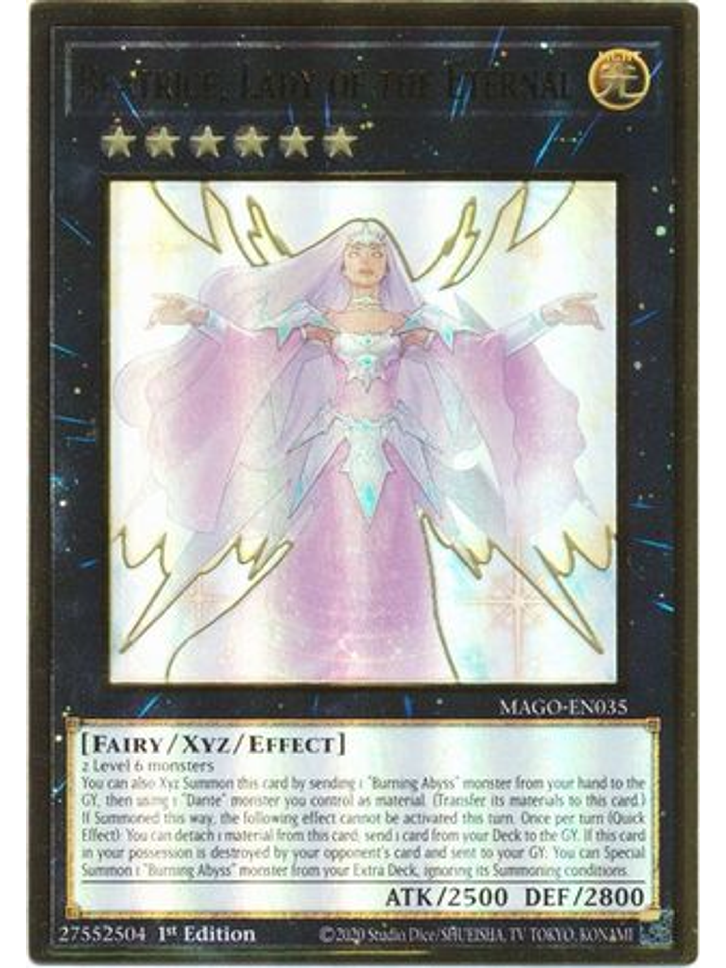Beatrice, Lady of the Eternal - MAGO-EN035 - Premium Gold Rare 1st Edition 1