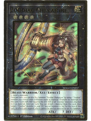 Zoodiac Chakanine - MAGO-EN037 - Premium Gold Rare 1st Edition