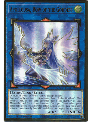 Apollousa, Bow of the Goddess (Alt. Art) - MAGO-EN041 - Premium Gold Rare 1st Ed.