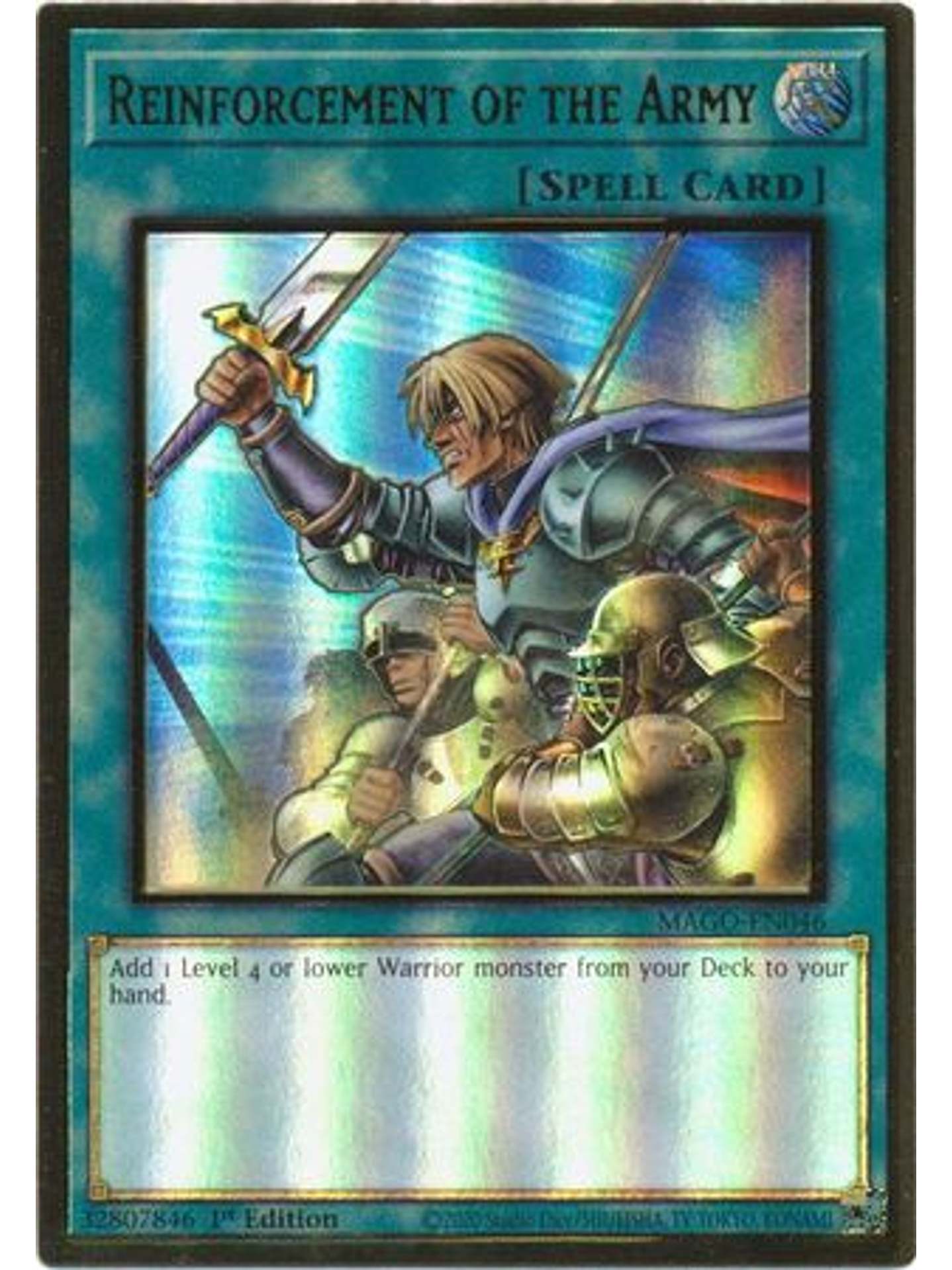 Reinforcement of the Army - MAGO-EN046 - Premium Gold Rare 1st Edition 1