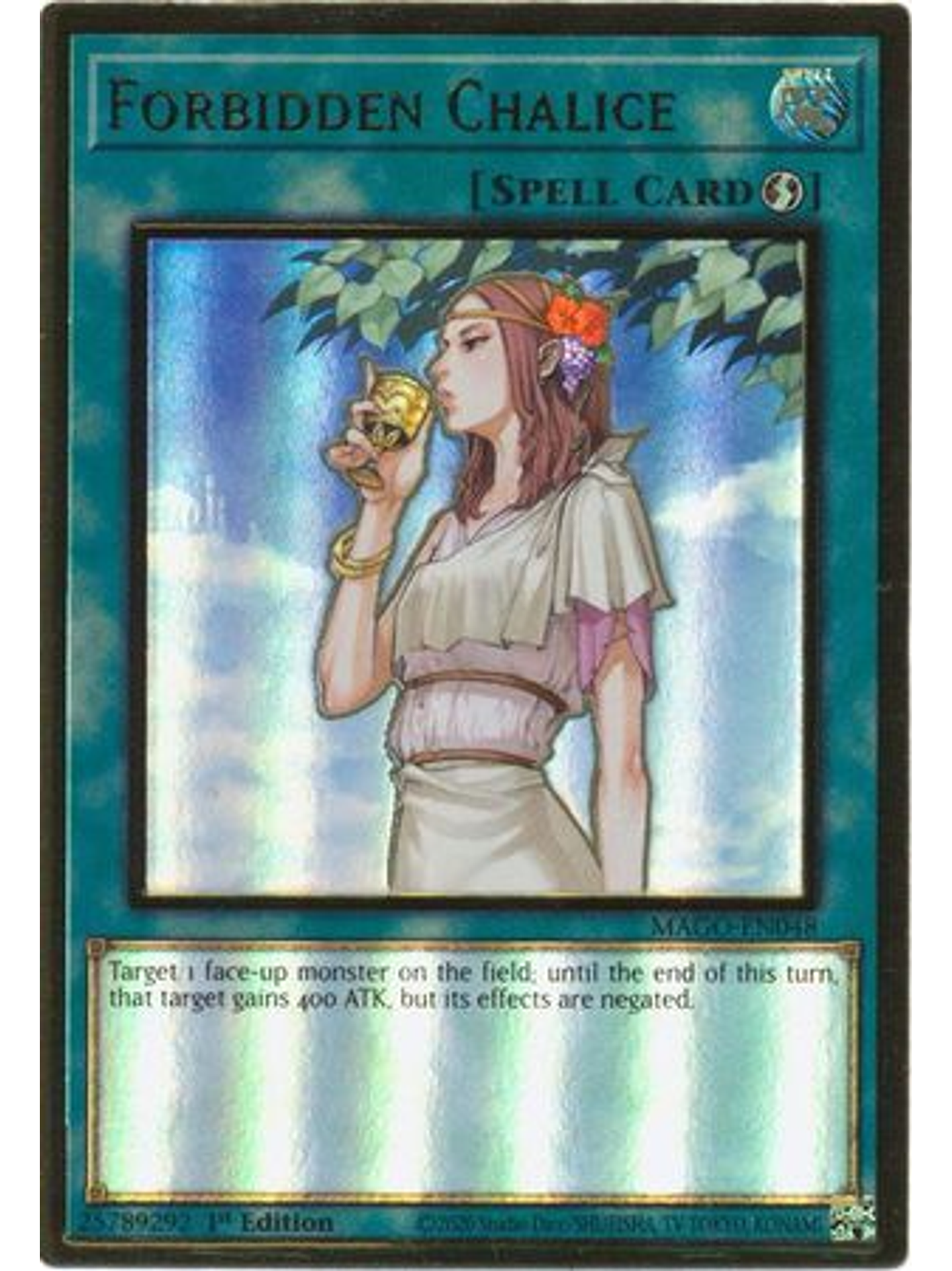 Forbidden Chalice - MAGO-EN048 - Premium Gold Rare 1st Edition 1
