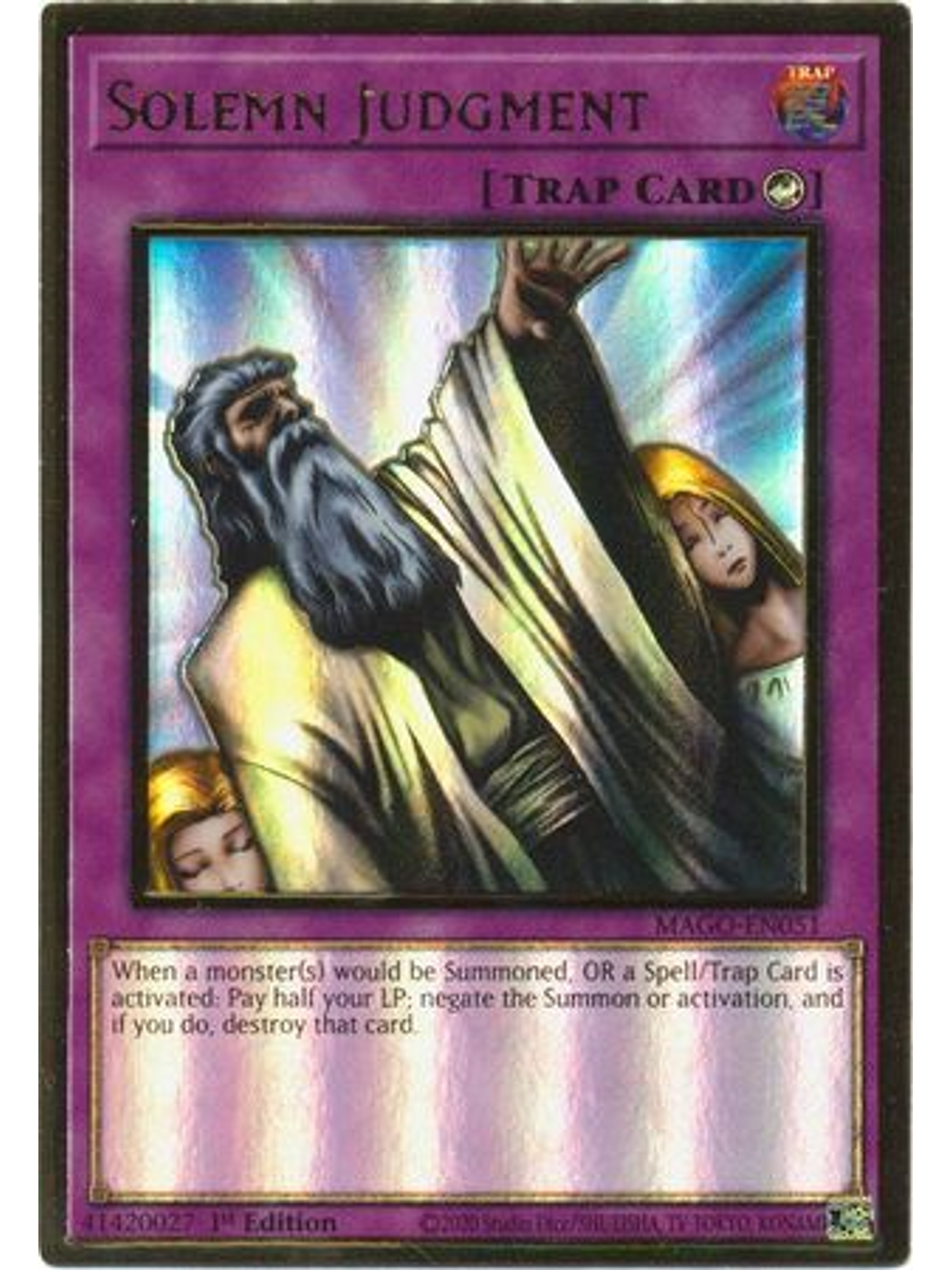 Solemn Judgment - MAGO-EN051 - Premium Gold Rare 1st Edition 1