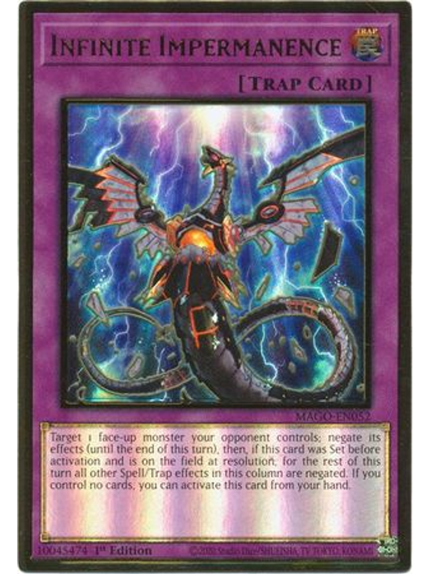 Infinite Impermanence - MAGO-EN052 - Premium Gold Rare 1st Edition 1