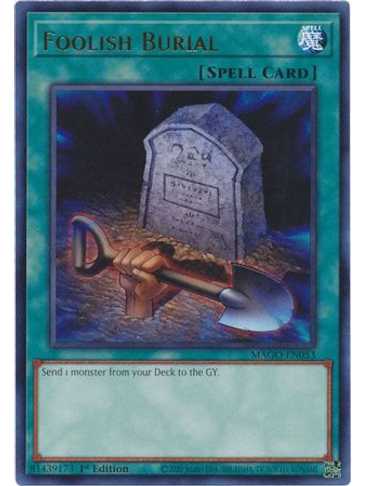 Foolish Burial - MAGO-EN053 - Rare 1st Edition 1