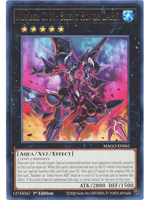 Number C101: Silent Honor DARK - MAGO-EN061 - Rare 1st Edition