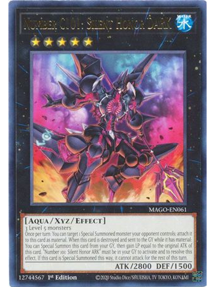 Number C101: Silent Honor DARK - MAGO-EN061 - Rare 1st Edition 1