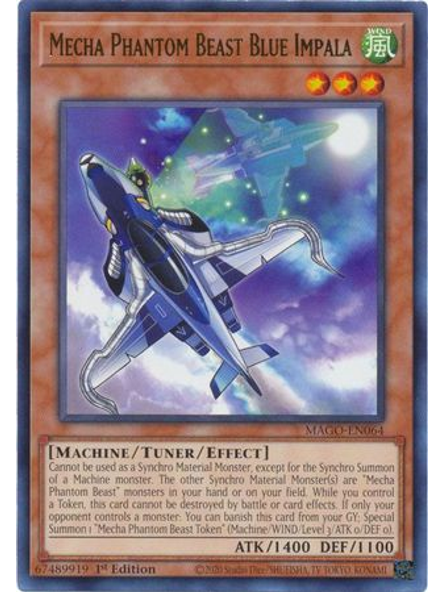 Mecha Phantom Beast Blue Impala - MAGO-EN064 - Rare 1st Edition 1